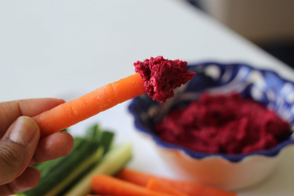 Roasted beet hummus